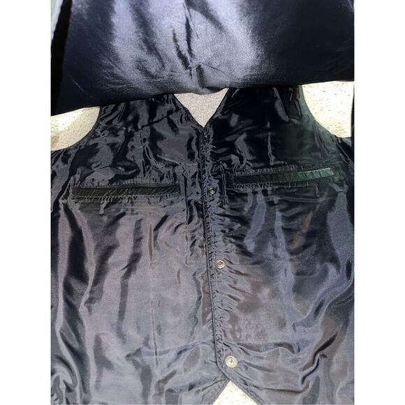 Men’s Motorcycle Leather Vest Painted/Lace Sides size 56 3X - Picture 10 of 12